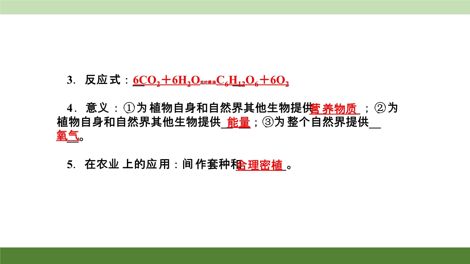 光合作用和呼吸作用 復(fù)習(xí)